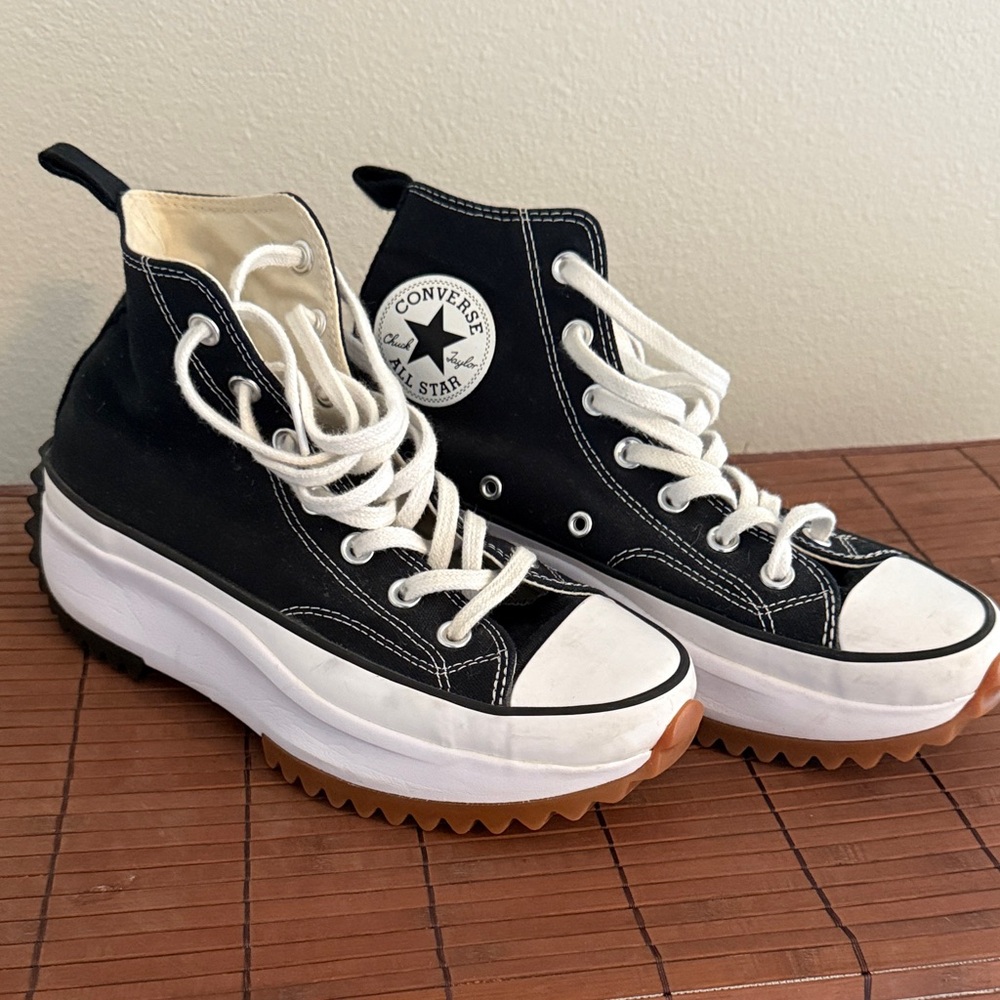 Converse Women's Black High-Top Platform Sneakers